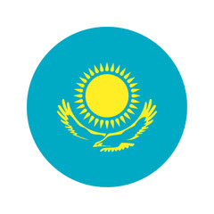 Round Kazakhstan flag icon