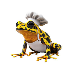 Obraz premium Chef Frog A Culinary Amphibian Cartoon Character