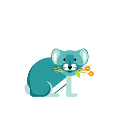 Pika mid century modern design cute