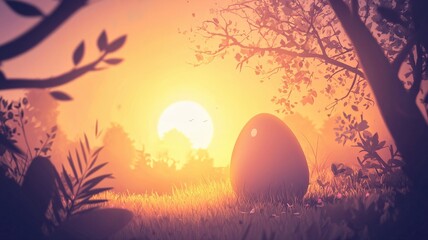 A cheerful Easter background with colorful pastel eggs and spring flowers on a bright, rustic wood surface. A festive flat lay composition for holiday greetings and celebrations.