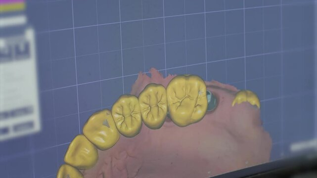 Dental CAD Software Designing Zirconia Crowns