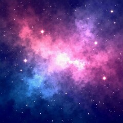 Fototapeta premium A breathtaking view of the cosmos showcases a brilliant nebula filled with vibrant colors, swirling gases, and countless stars, inviting viewers into the depths of the universe Generative AI