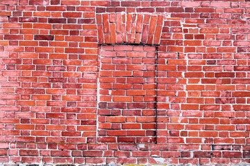 Brick wall with brick window background