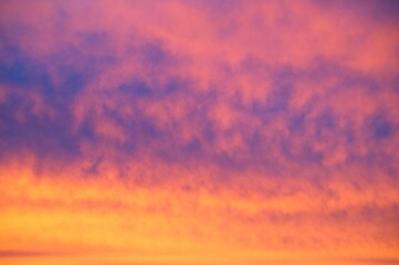 Sunrise and Fog Umbria Tuscany Italy January
