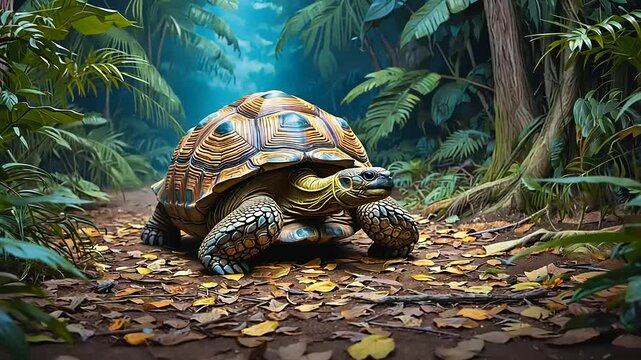 turtle on the rocks