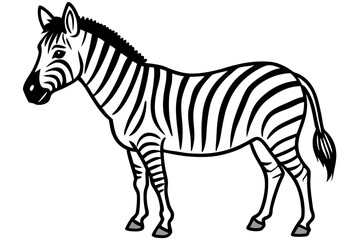 Abstract Zebra Outline