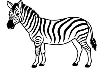 Abstract Zebra Outline