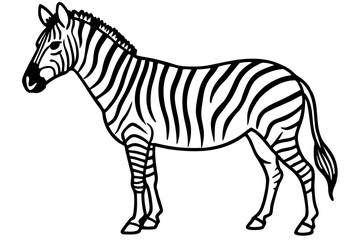Abstract Zebra Outline