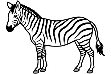 Abstract Zebra Outline