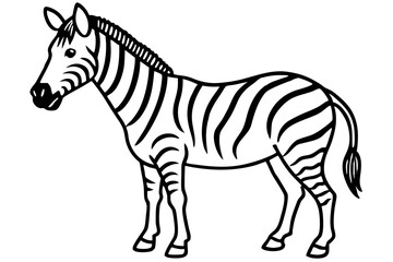 Obraz premium Abstract Zebra Outline