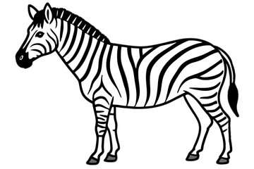 Abstract Zebra Outline
