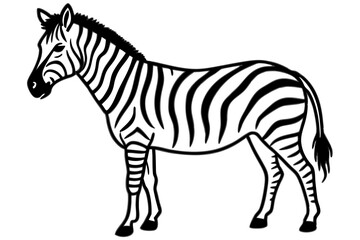 Obraz premium Abstract Zebra Outline
