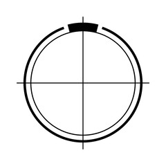 Architectural north arrow and compass outline vector
