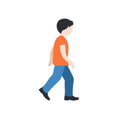 Person Walking (Black Hair)
