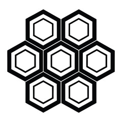 abstract background with hexagons