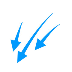 blue arrow showing wind
