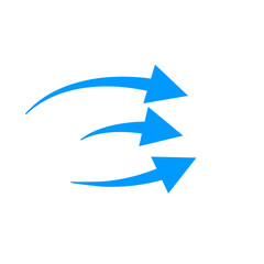 blue arrow showing wind
