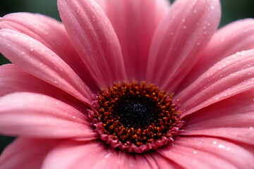 Obraz premium close up of pink gerber daisy