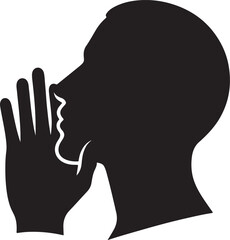 Whispering vector illustration