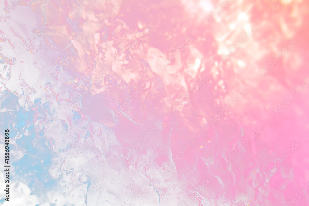 Poster abstract colorful ice texture.