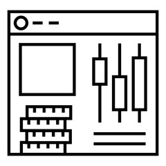 trading account vector icon