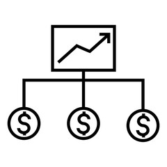 investement planning vector icon