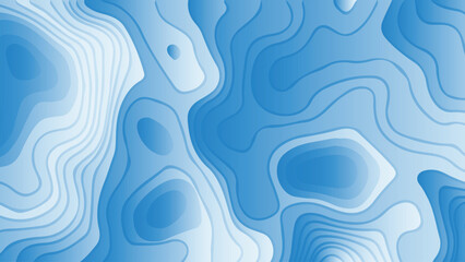 Geometric stiped line grid map Topographic contour lines, Abstract White paper cut background with lines.3d papercut decoration textured with wavy layers,  Geographic mountain relief diagram line wave