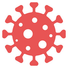 Virus, bacteria, microbes icon. Set vector bacteria sign in flat style. Microbe bacteria icon isolated on white background.