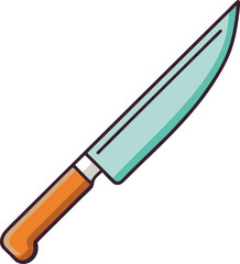 Vector illustration of a simple knife
