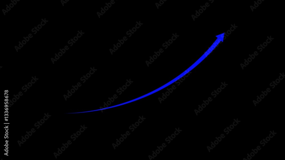 Poster down arrow animation, falling prices concept arrow animation.