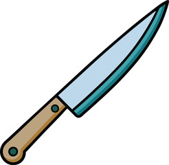 Vector illustration of a simple knife
