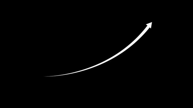 Down arrow animation, Falling prices concept arrow animation.