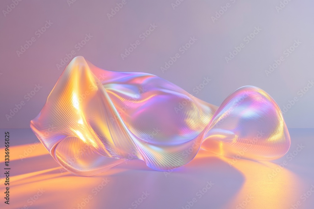 Aufkleber A shiny object on a flat surface