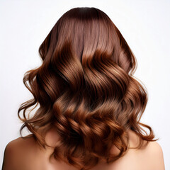 Naklejka premium Curly bangs isolate with white background.white backgro-070.png