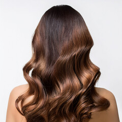 Fototapeta premium Curly bangs isolate with white background.white backgro-071.png
