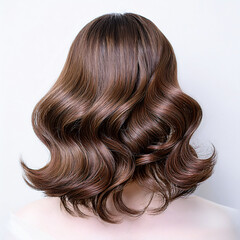 Naklejka premium Curly bangs isolate with white background.white backgro-073.png