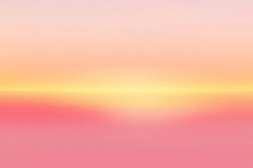 Obraz premium Serene blurred sunset sky with soft pink gradient horizon colors warm.