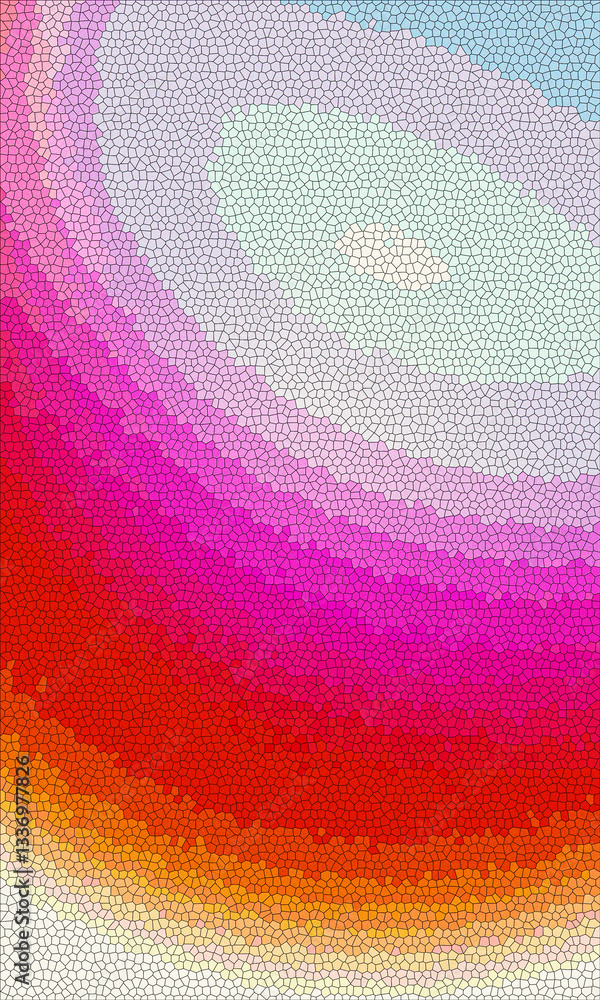 Poster abstract colorful rainbow background with circles and geometric patterns