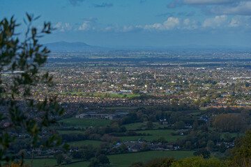 View from Leckhampton Hill Overlooking Cheltenham, United Kingdom