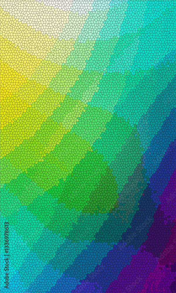 Poster a bright spectrum of colorful lines creates an abstract rainbow pattern design