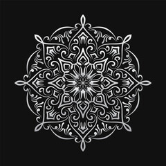 ornamental round decoration, mandala design