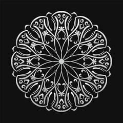 ornamental round decoration, mandala design