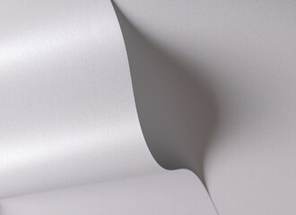 Elegant off-white paper texture with a pearlescent gloss and subtle wavy curves. Shiny, reflective...