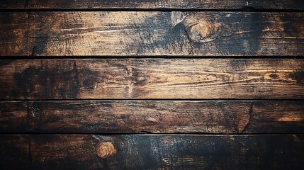 Dark brown rustic wood planks background