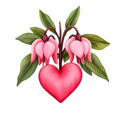 Heart-shaped flower arrangement with vibrant colors.