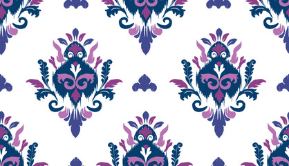geometric ethnic vintage texture vector art design. textile fashion pattern line ikat seamless pattern and batik fabric texture asian background wallpaper geometry indian. Ethnic abstract ikat art .
