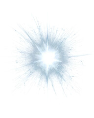 Abstract Energy Burst &ndash; White Electric Explosion Effect