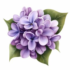 Vibrant purple flowers with lush green leaves.