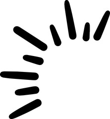 line explosion surprise burst ray hand drawn illustrations