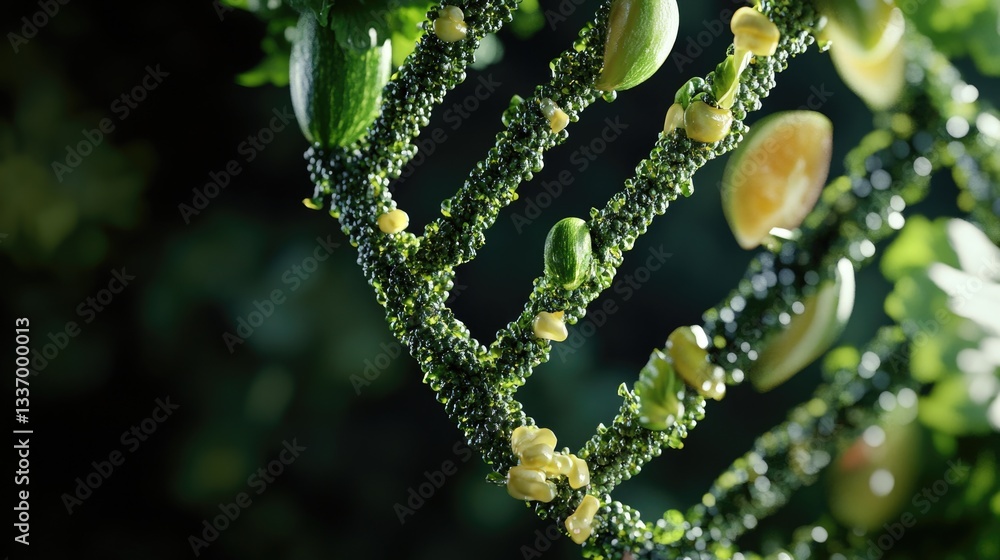 Poster a close-up view of a bunch of green plants, ideal for use in nature-themed projects or as a decorati